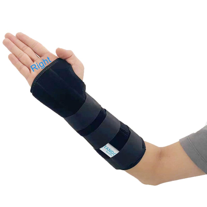TANDCF Unisex Forearm and Wrist Support Splint Brace Double Fixation Wrist Brace for Carpal Tunnel Adjustable Night Time Forearm Immobilizer Brace Splints106 inch 27cm lengthRHM